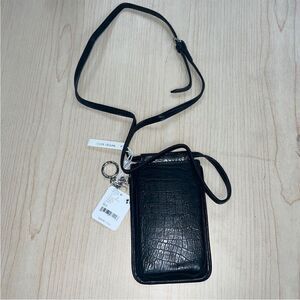 Free People Black Wallet with Strap
